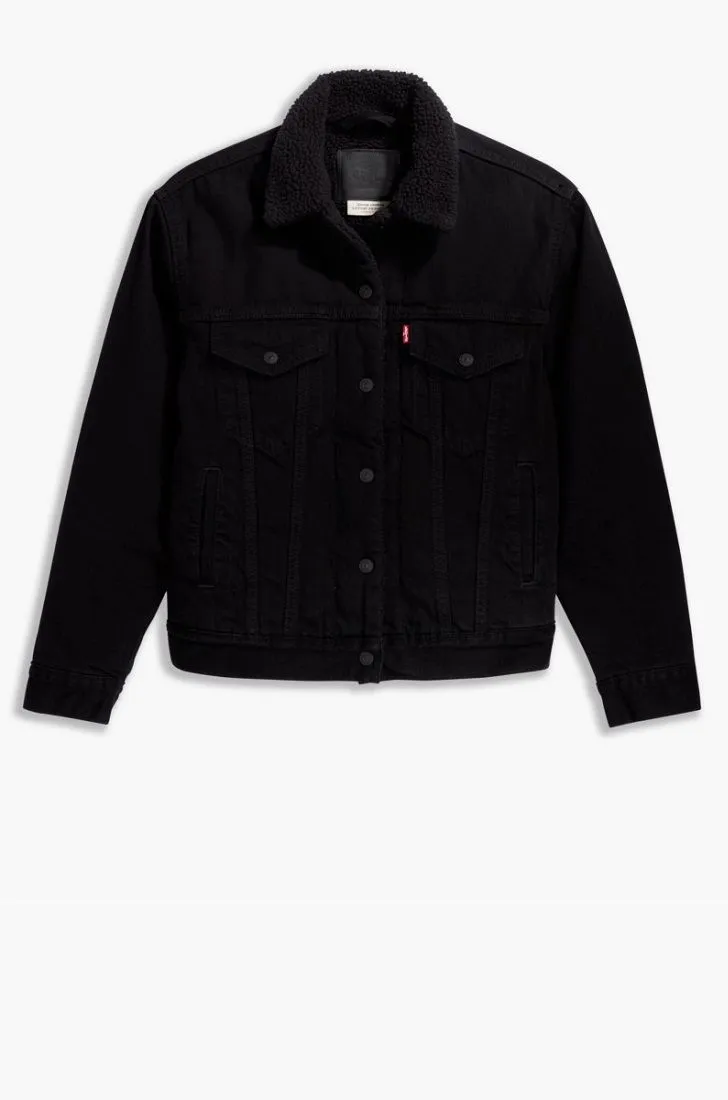 LEVI'S Ex-Bf Sherpa Trucker Jacket