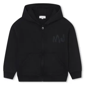 Little Marc Jacobs Graffiti Logo Zip Up Hoodie