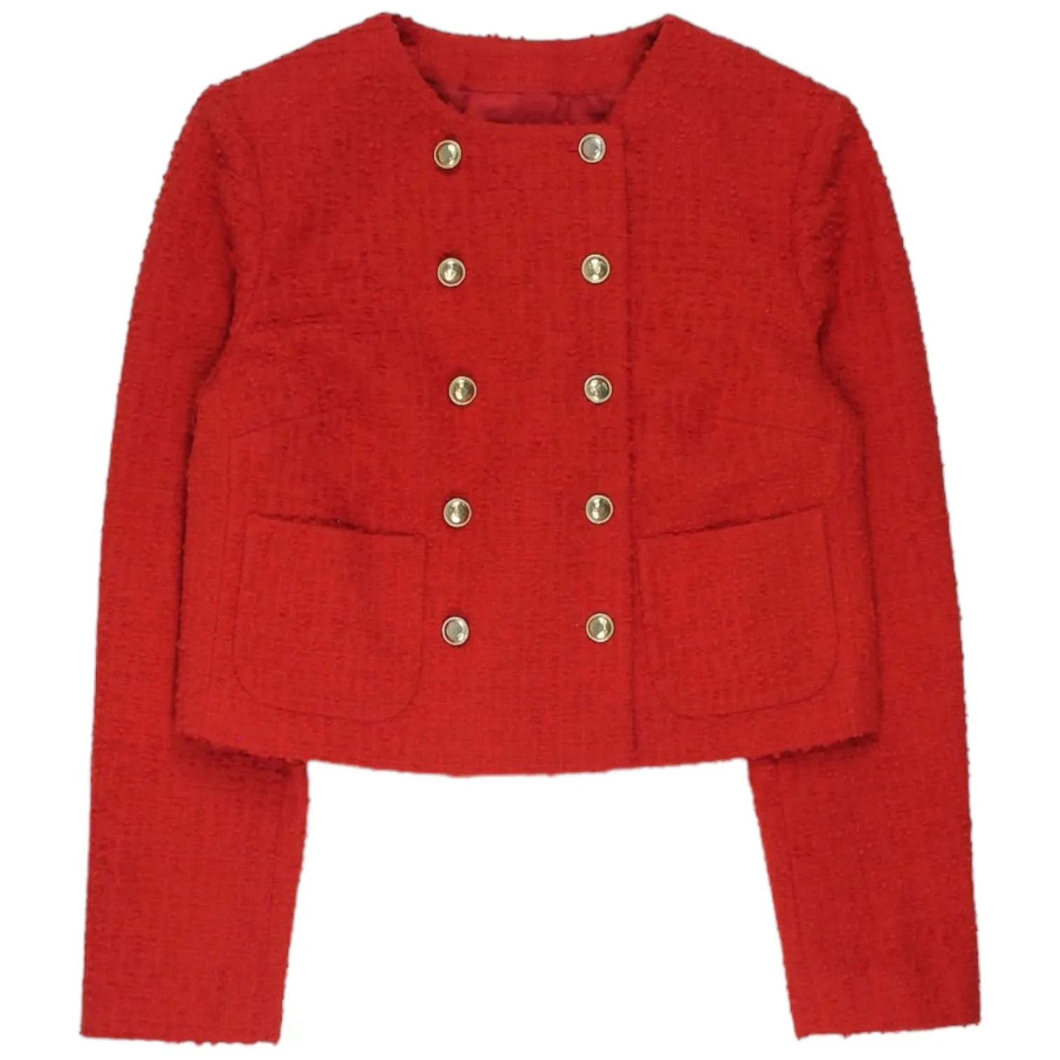 L.K.Bennett Red Boucle Skirt Suit