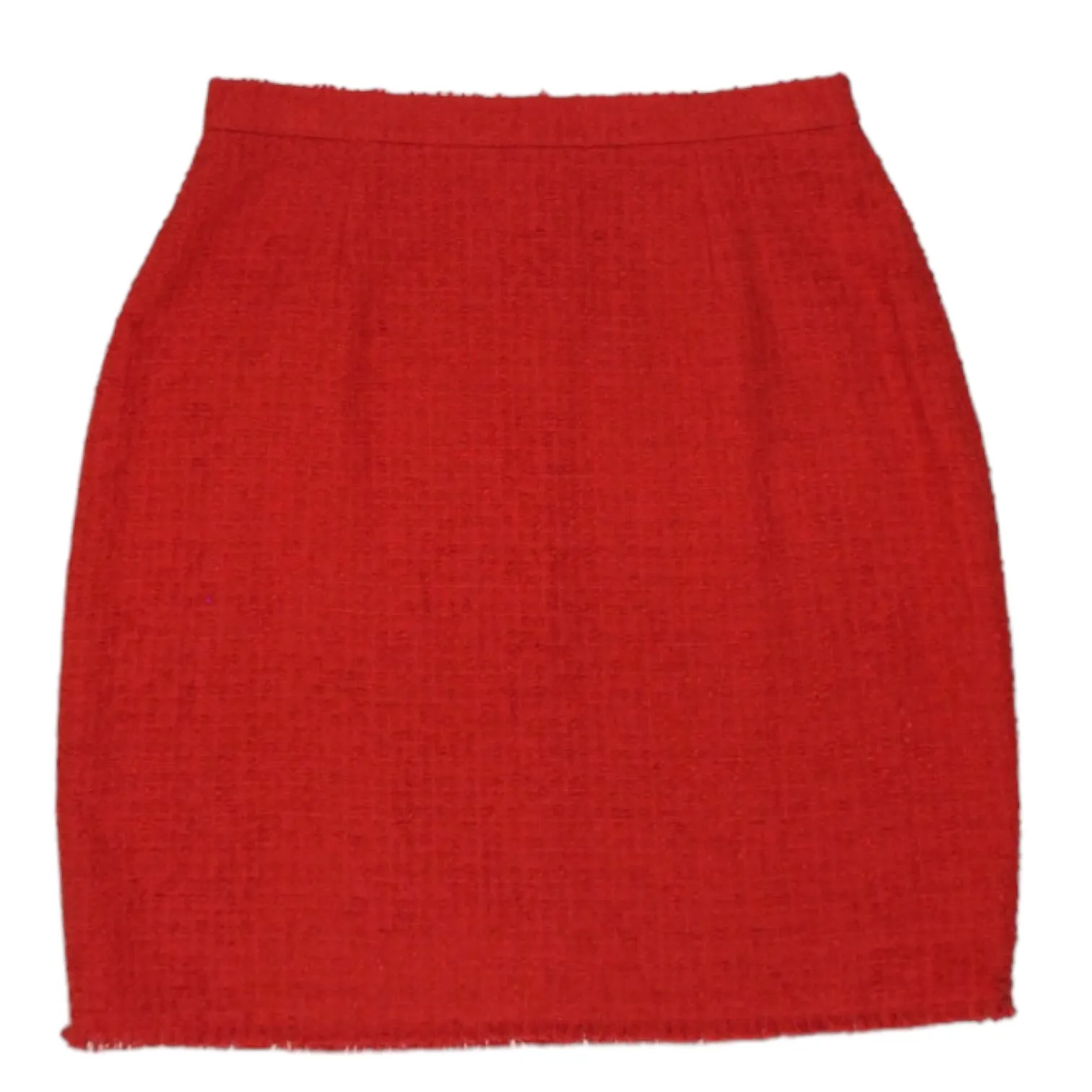 L.K.Bennett Red Boucle Skirt Suit