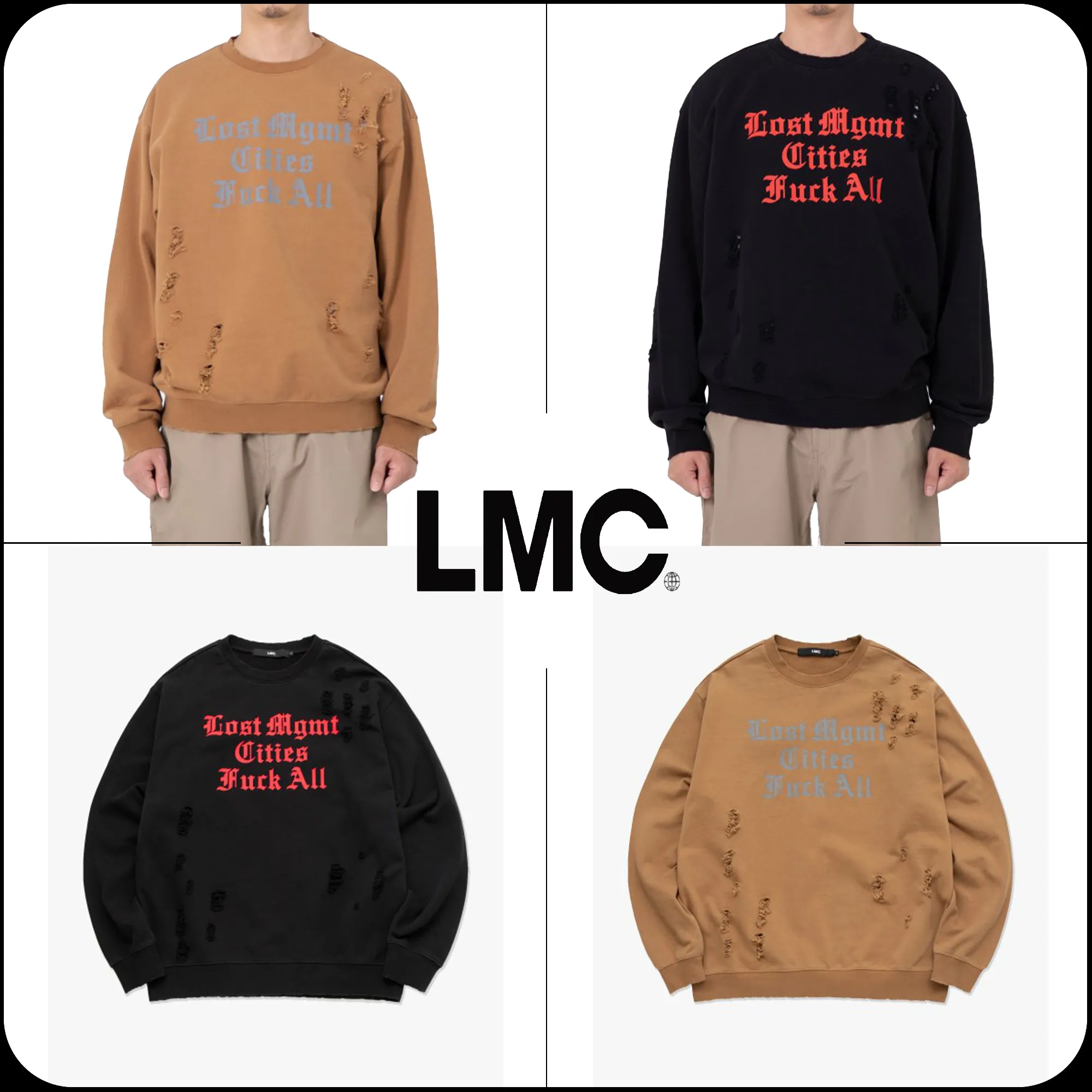 LMC  |[ LMC ]★LMC DISTRESSED EDGE F ALL SWEATSHIRT