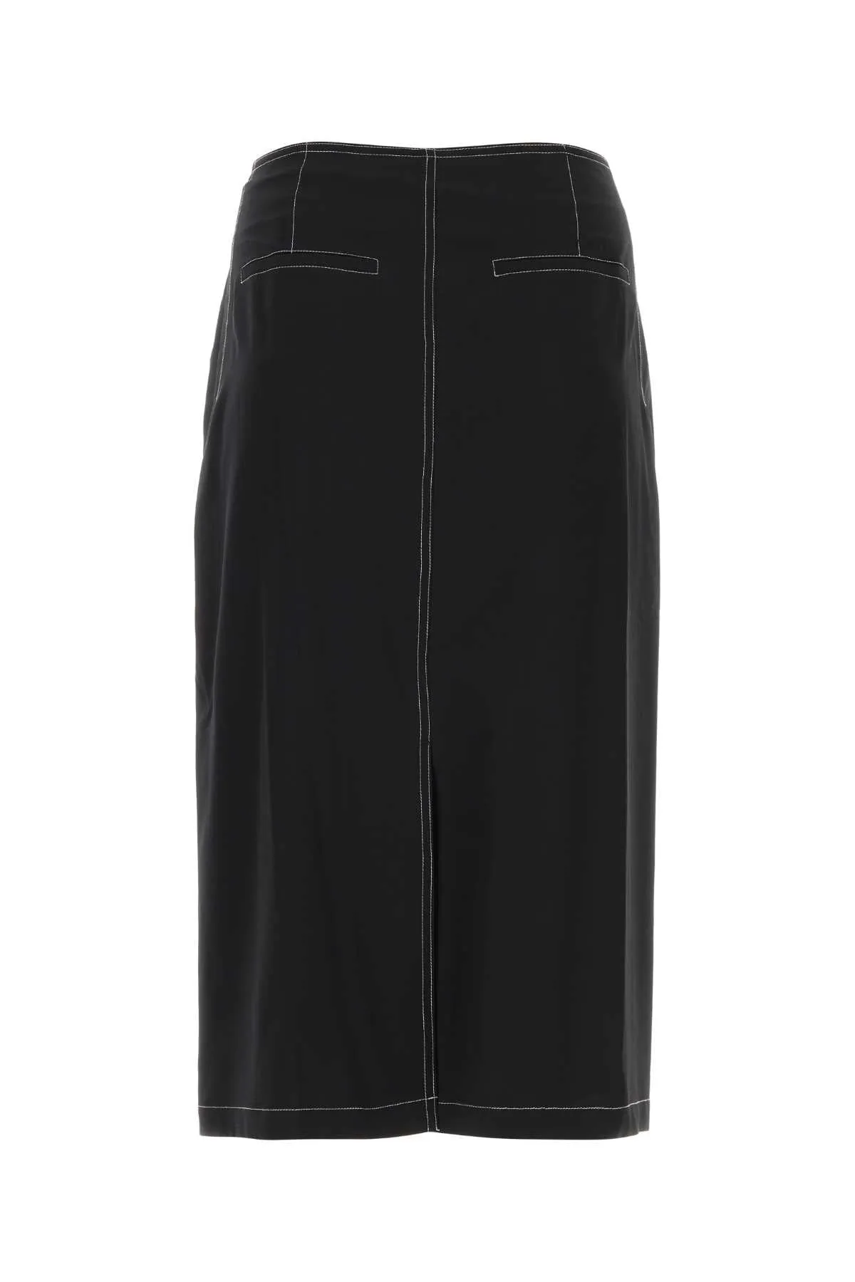 Low Classic Black Crepe Skirt