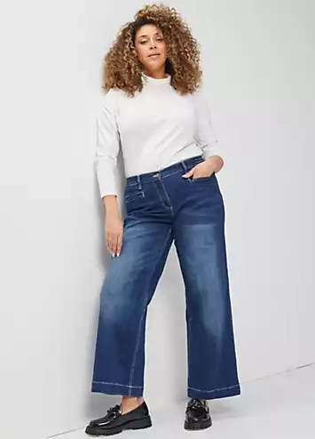 Low Rise Wide Leg Jeans by bonprix | Look Again