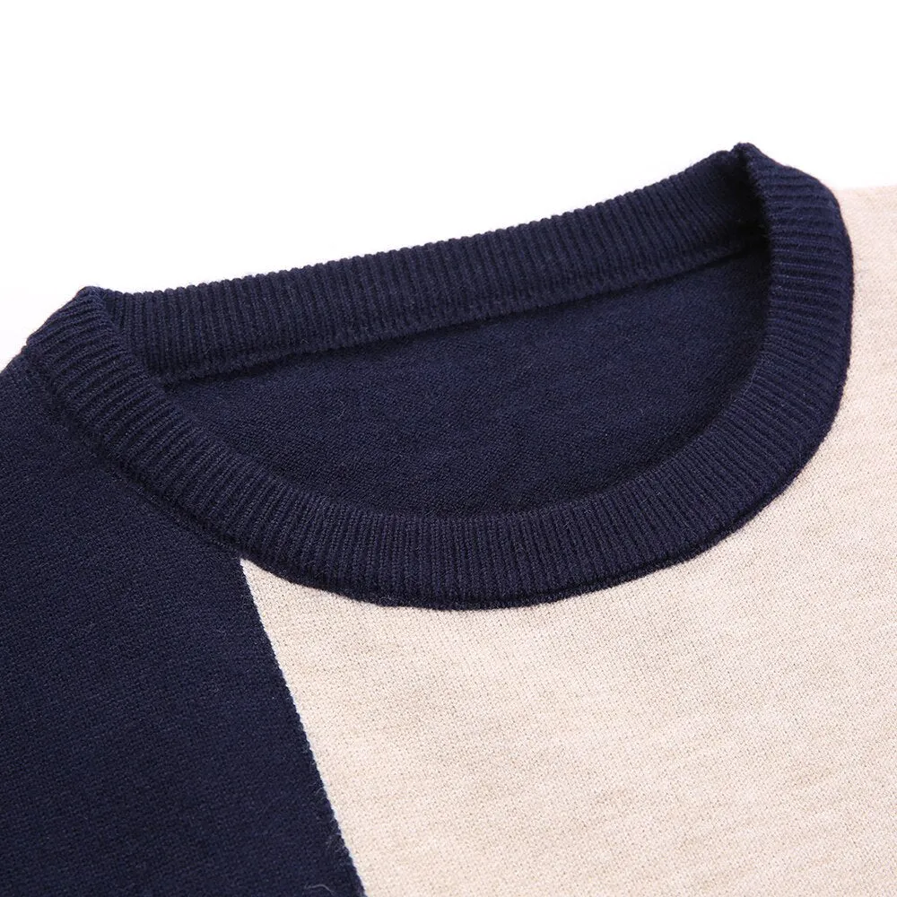 Luxury Men's Thick Winter Warm O Neck Casual Knitted Pullover Sweater