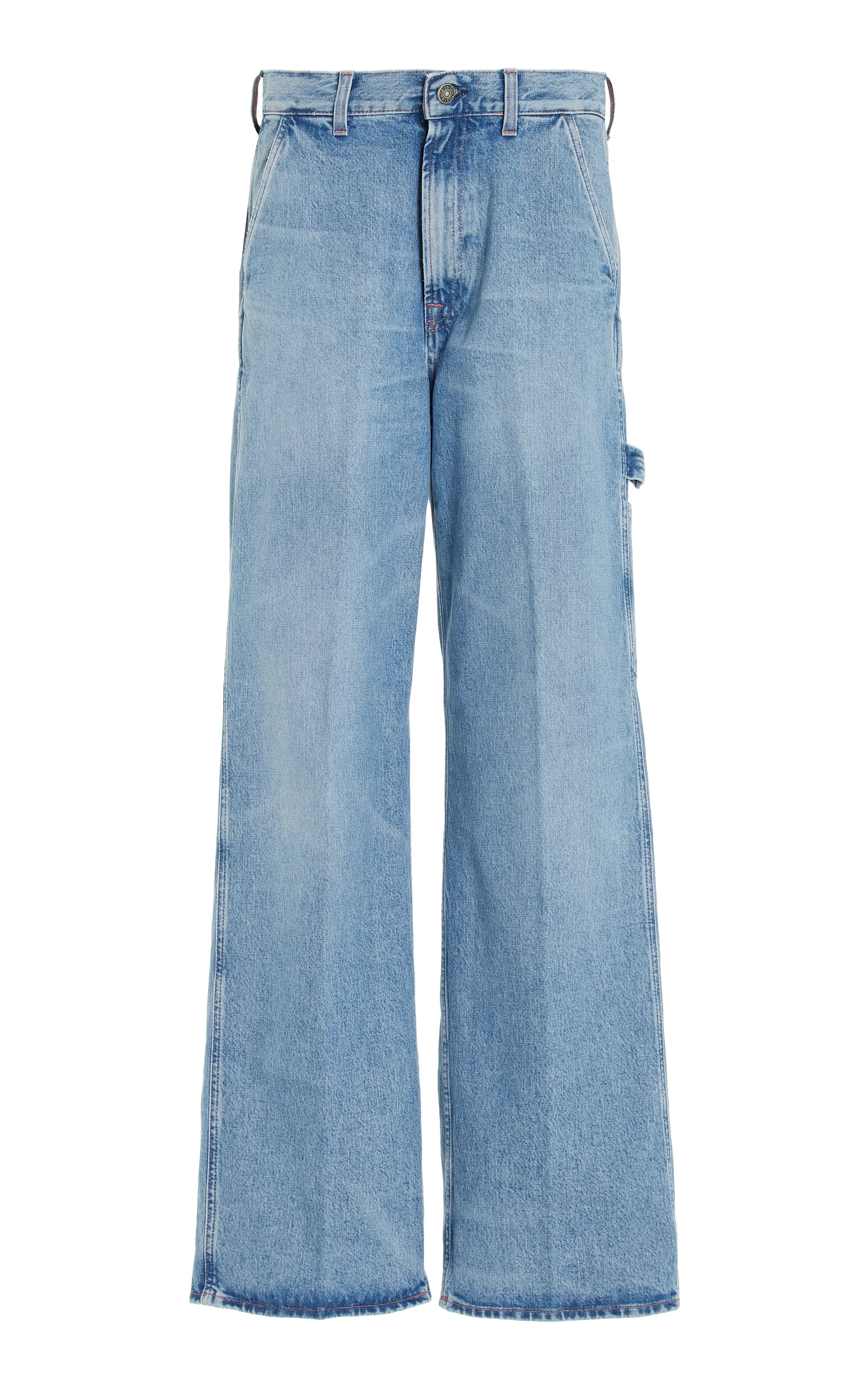 Made In Tomboy Ko-Work Rigid Low-Rise Wide-Leg Cargo Jeans