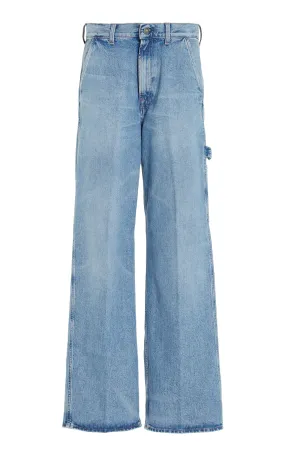 Made In Tomboy Ko-Work Rigid Low-Rise Wide-Leg Cargo Jeans