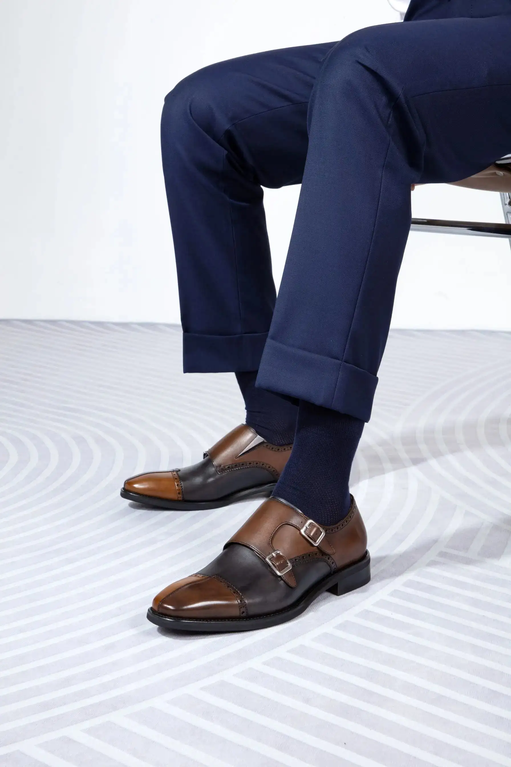 Man's Stylish Monks Monkstraps Shoes MK593162A