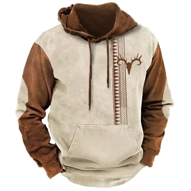 Men's Ethnic Print Men's Sports Hoodie