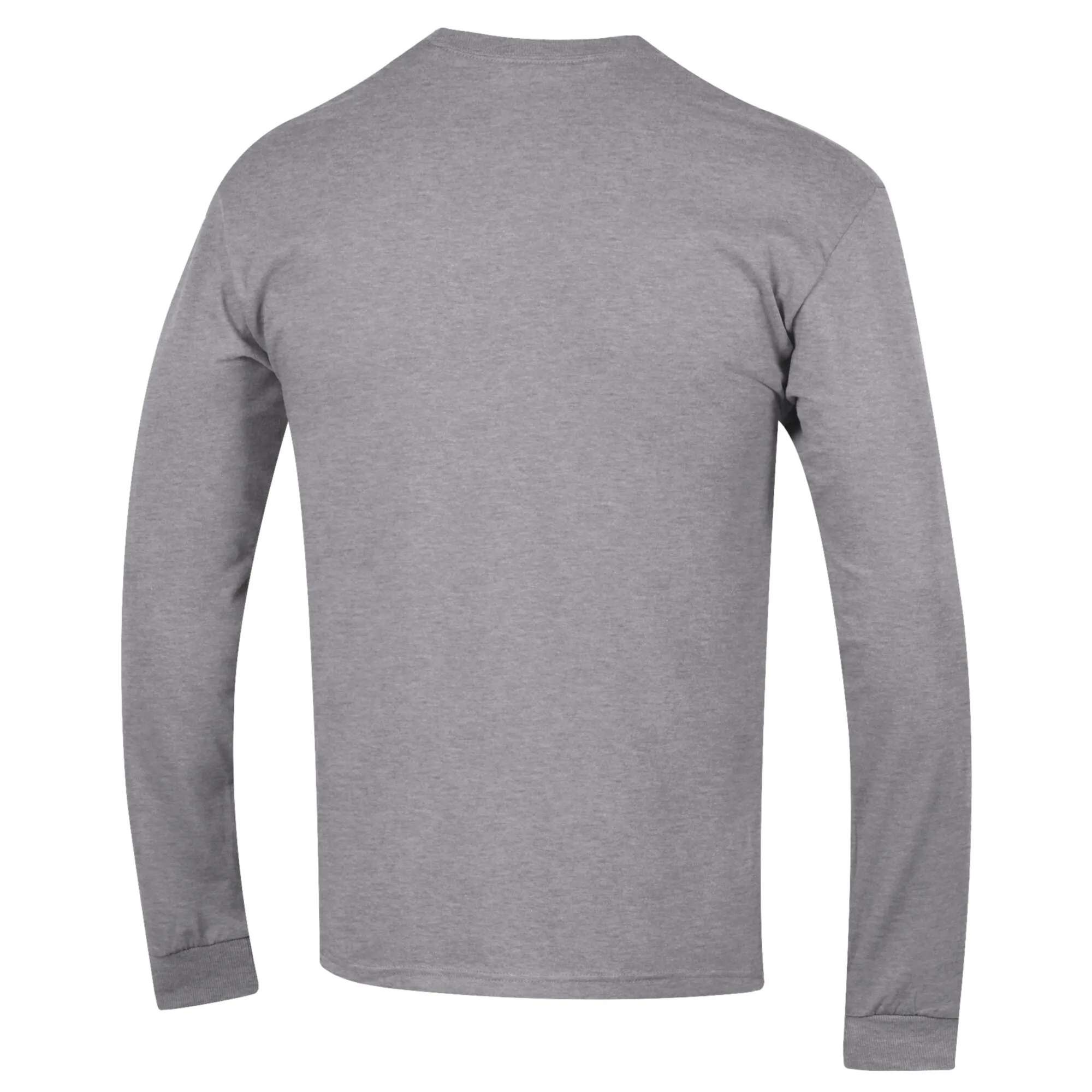 Men's Champion Heather Gray Georgia Bulldogs Football Icon Long Sleeve T-Shirt