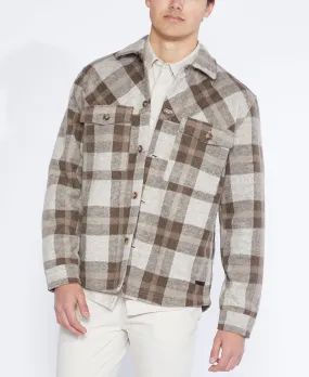 Micah Relaxed Fit Shirt Jacket (Stone)