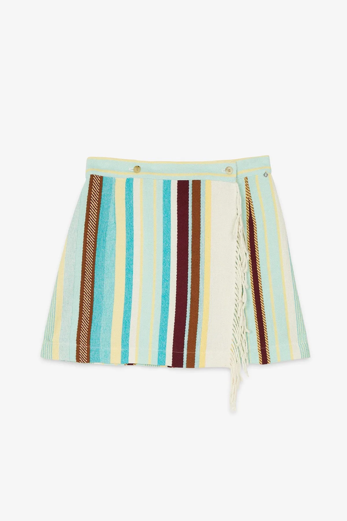 Mini skirt with fringes