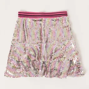 Multi Sequin Ruffle Skirt