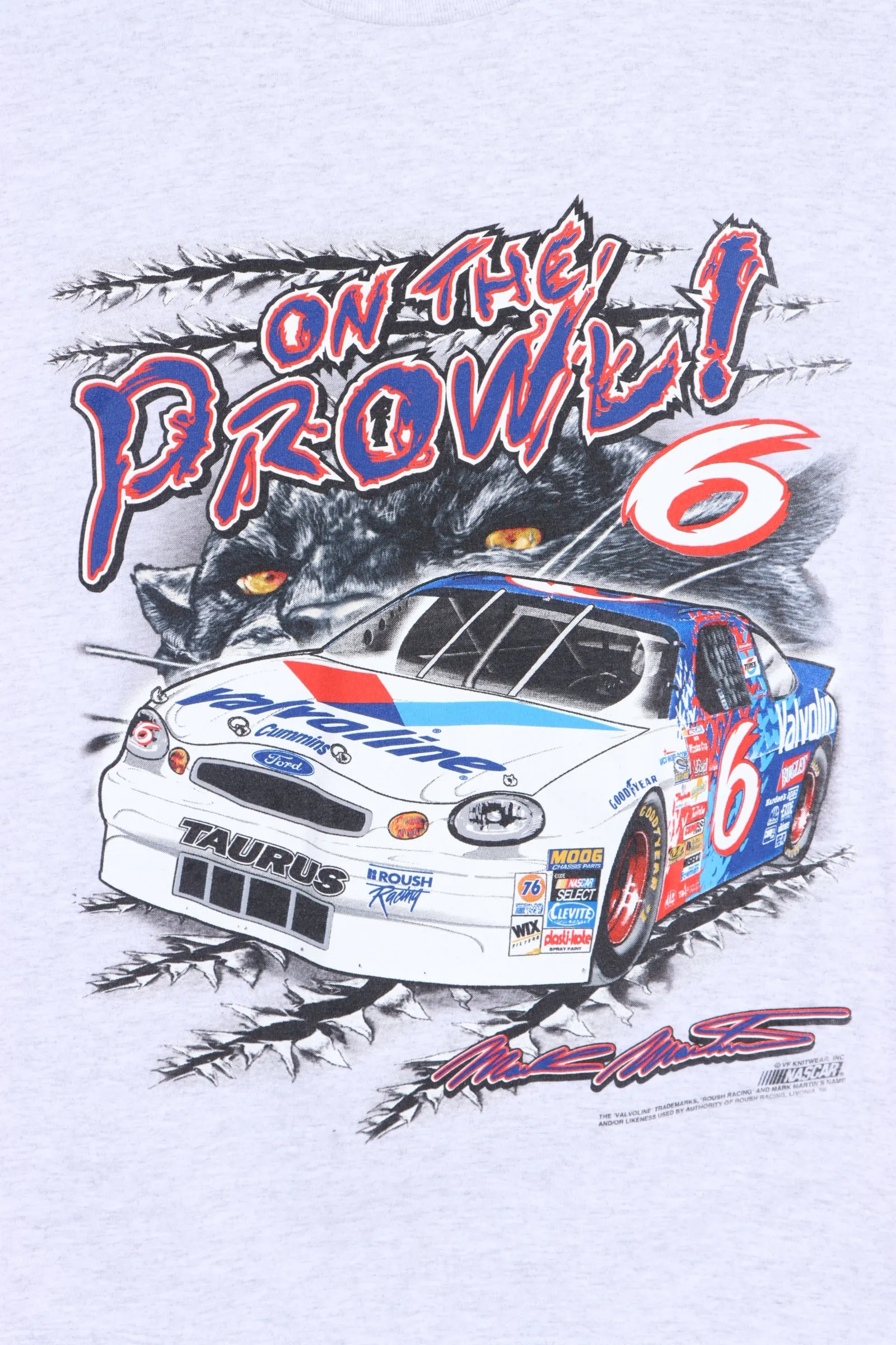 NASCAR MARK MARTIN #6 ON THE PROWL T-SHIRT (