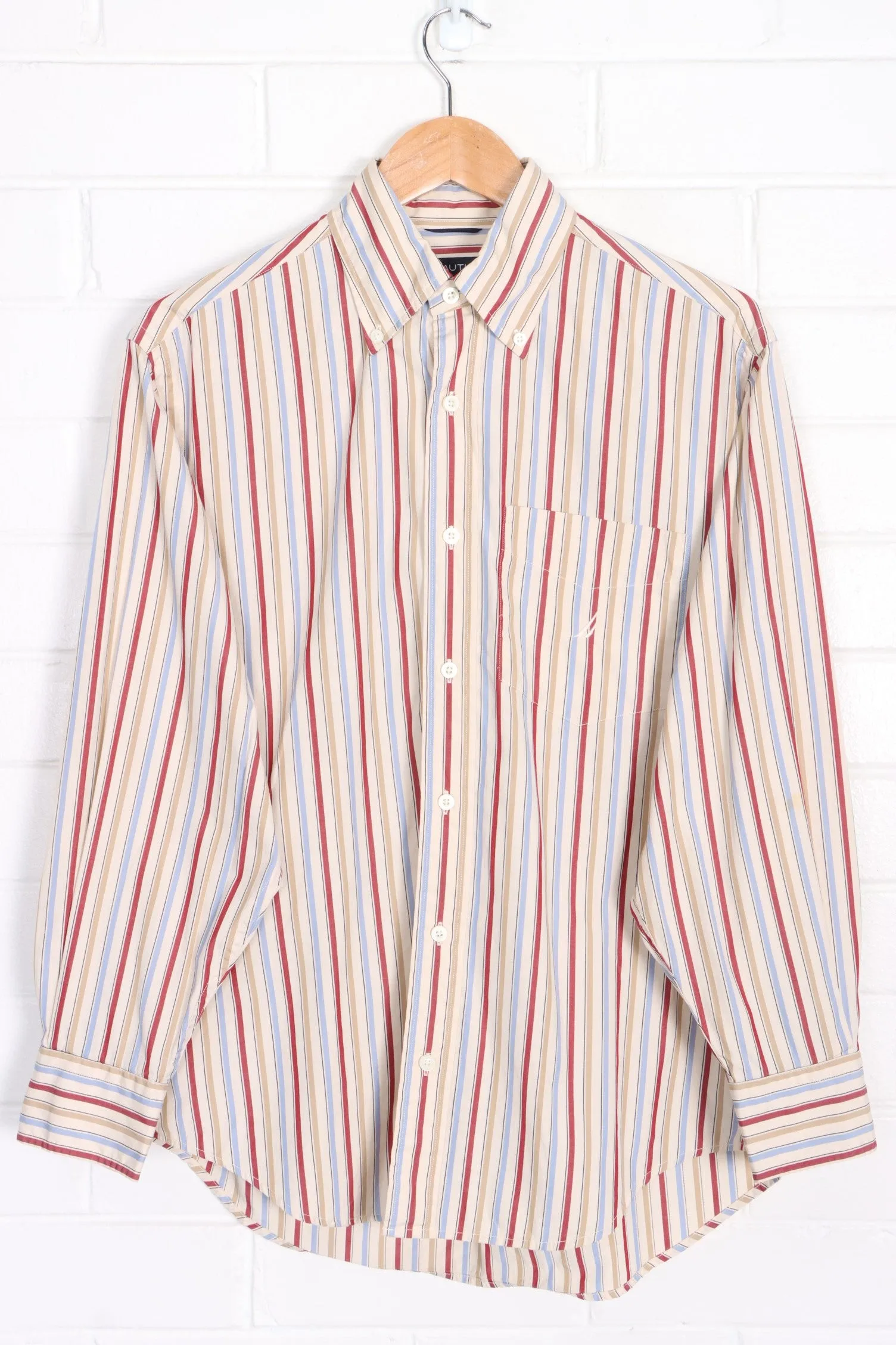 NAUTICA MULTICOLOUR STRIPE BUTTON UP SHIRT (