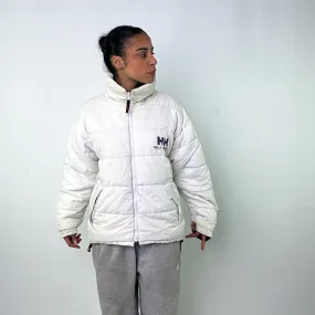 Navy Blue 90s Helly Hansen / White Reversible Puffer Jacket Coat (L)