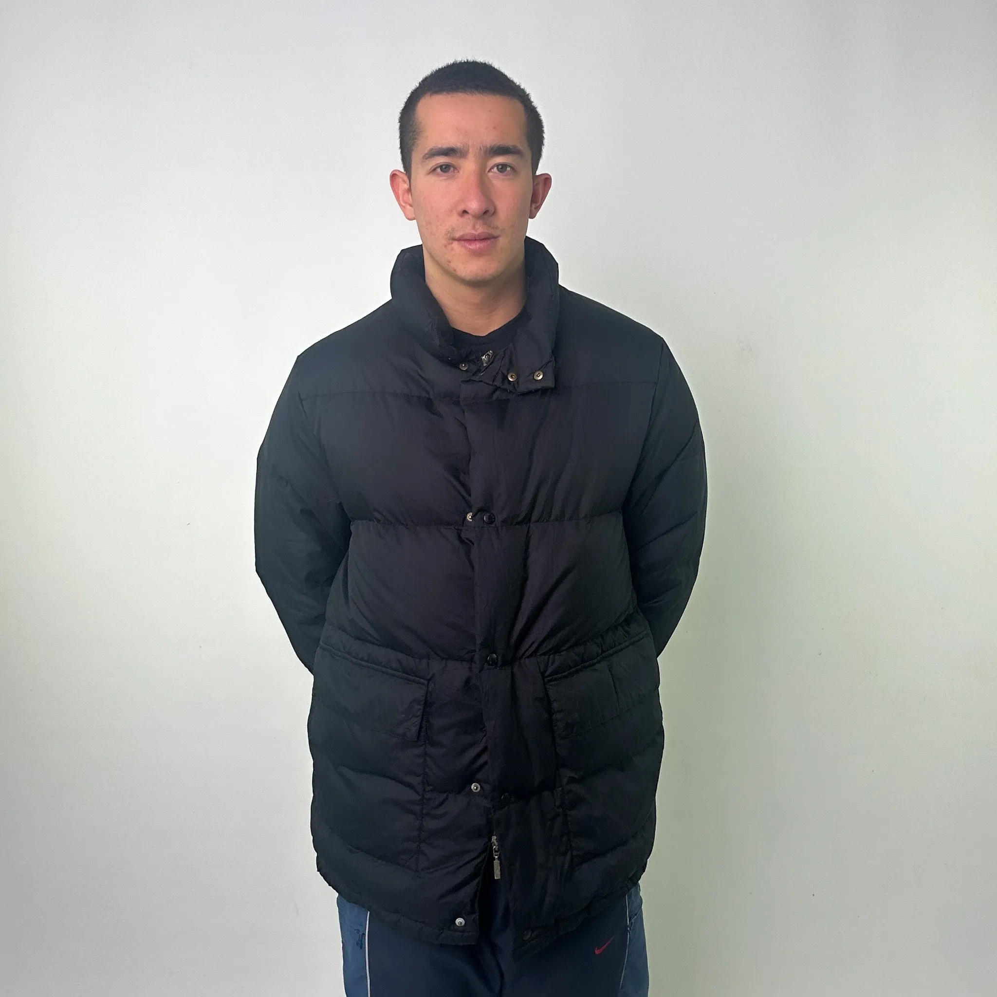 Navy Blue 90s Moncler Puffer Jacket Coat (XL)