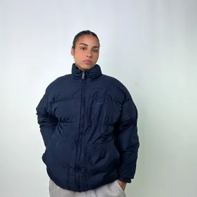 Navy Blue 90s NIKE Puffer Jacket Coat (L)