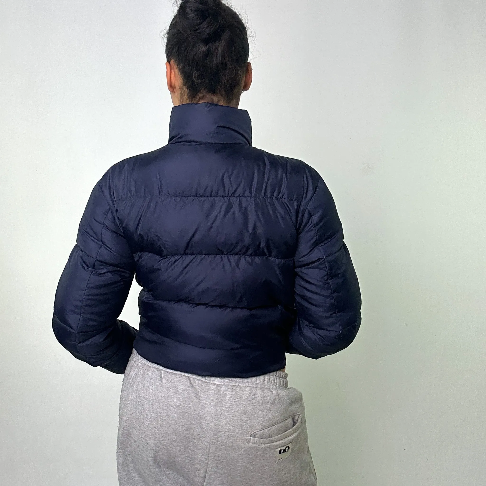 Navy Blue 90s Polo Jeans Ralph Lauren Puffer Jacket Coat (S)