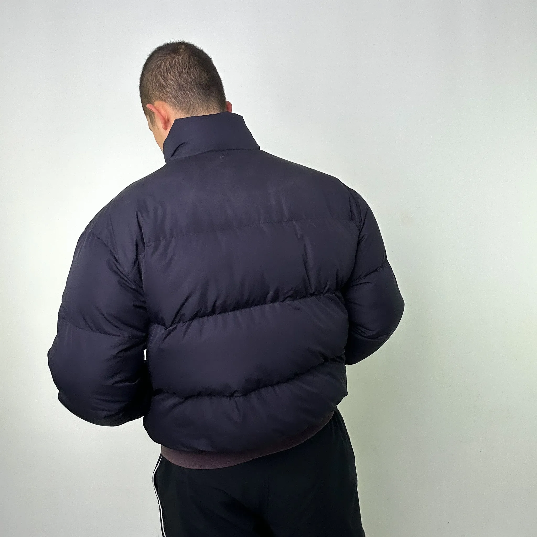 Navy Blue 90s Polo Ralph Lauren Puffer Jacket Coat (L)