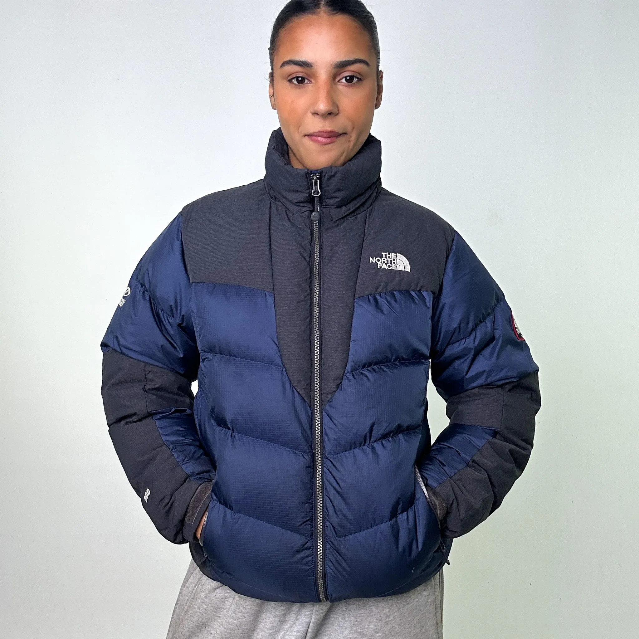 NAVY BLUE Y2KS THE NORTH FACE DYNO 800 SERIES PUFFER JACKET COAT (