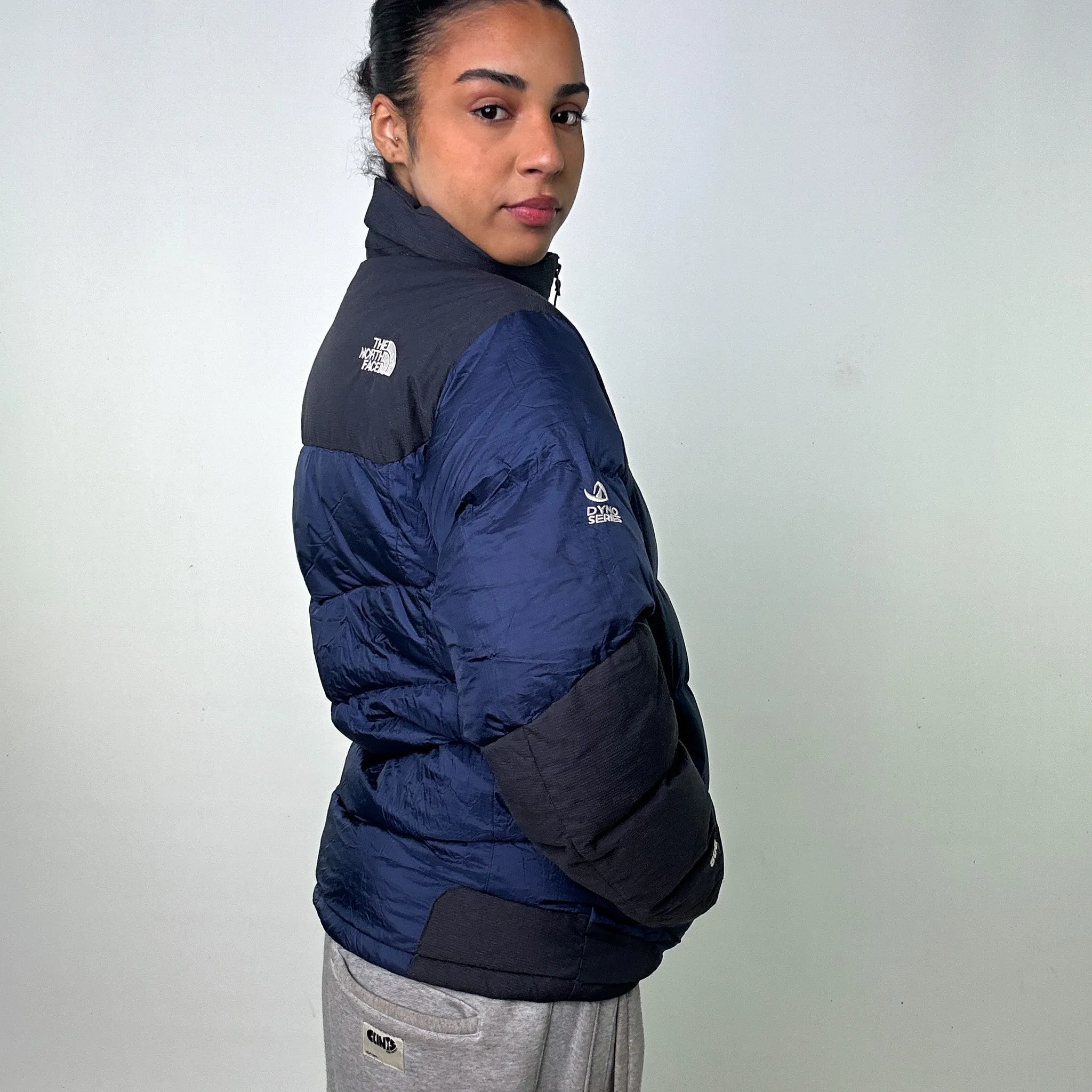 NAVY BLUE Y2KS THE NORTH FACE DYNO 800 SERIES PUFFER JACKET COAT (