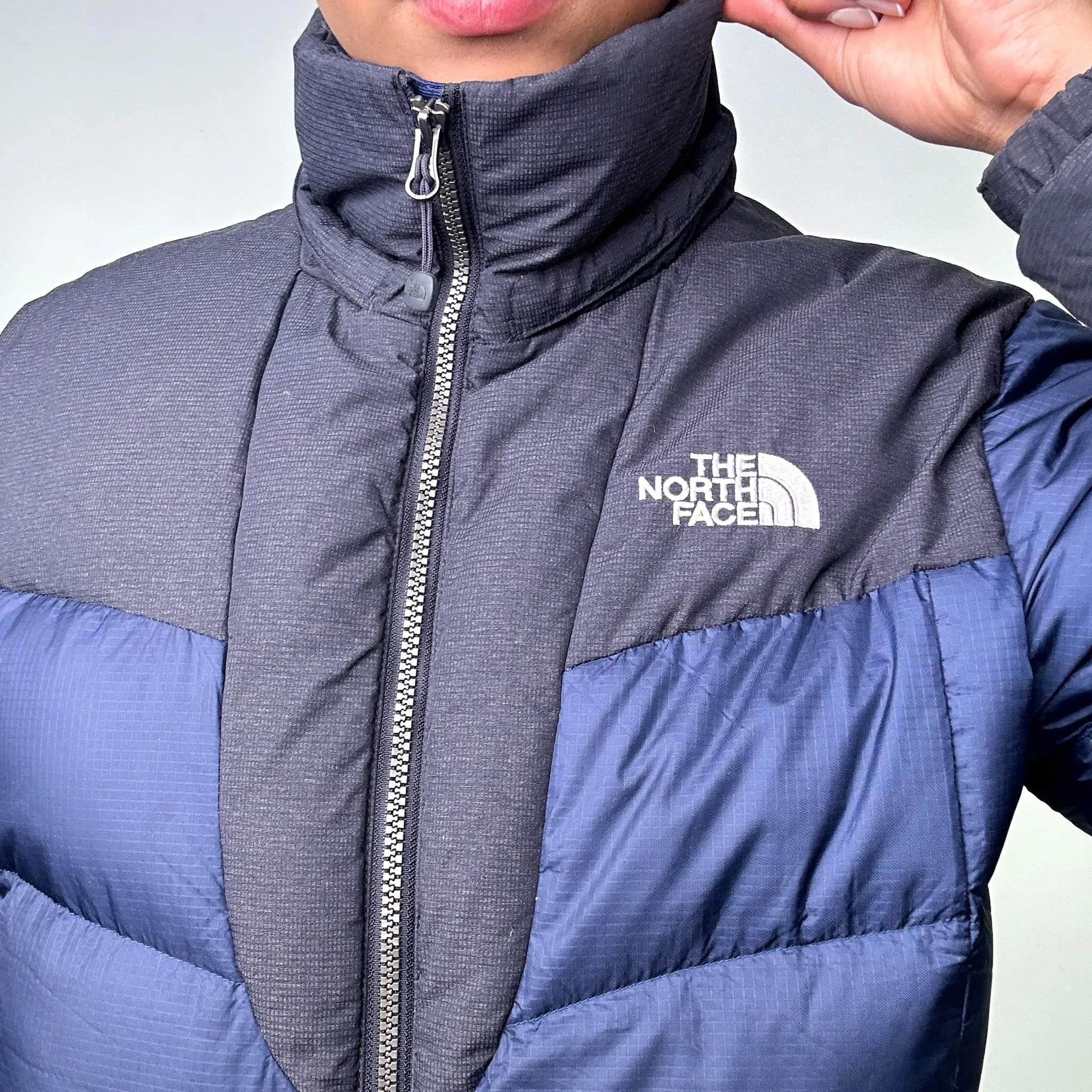 NAVY BLUE Y2KS THE NORTH FACE DYNO 800 SERIES PUFFER JACKET COAT (