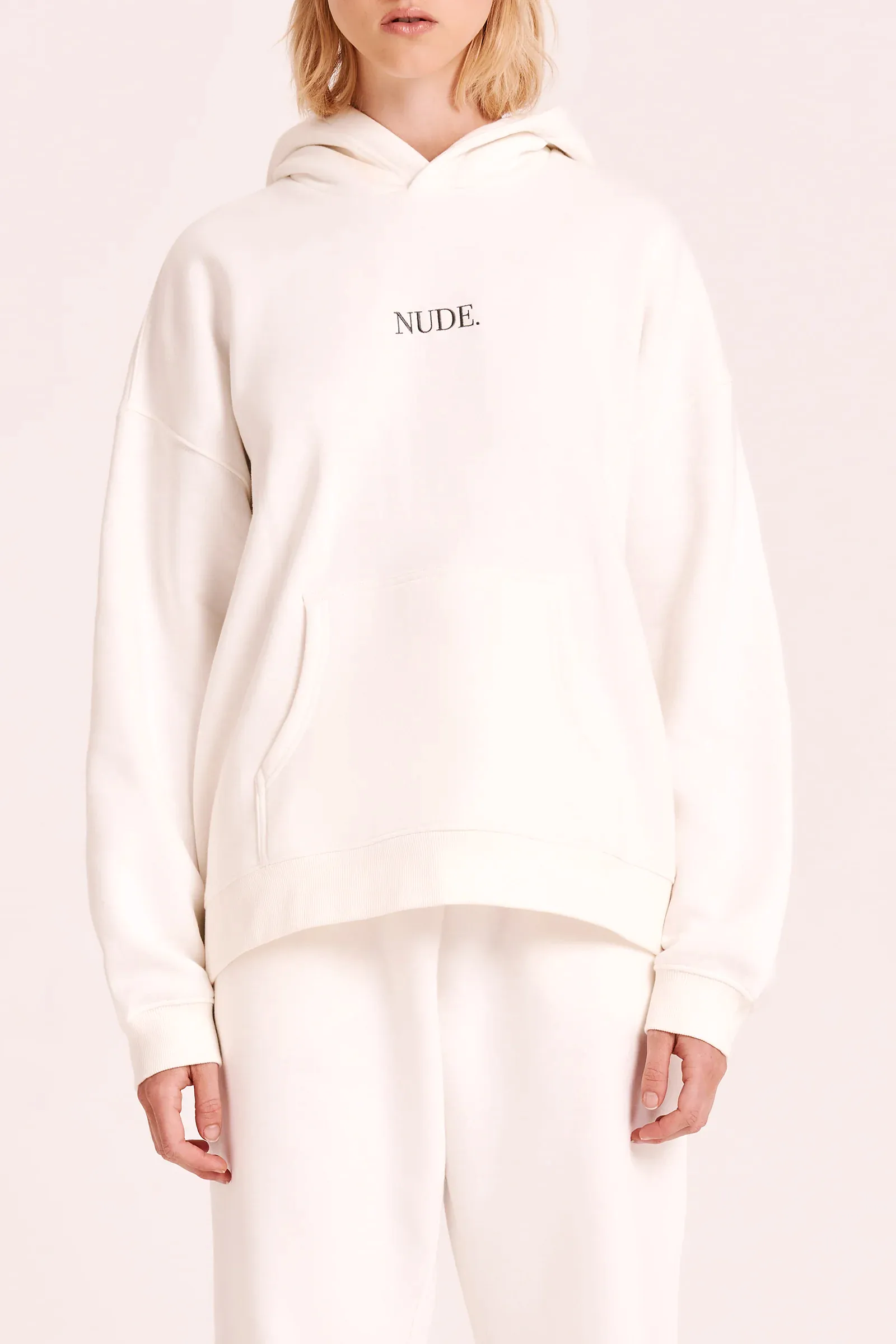 Nude. Signature Hoodie - Salt