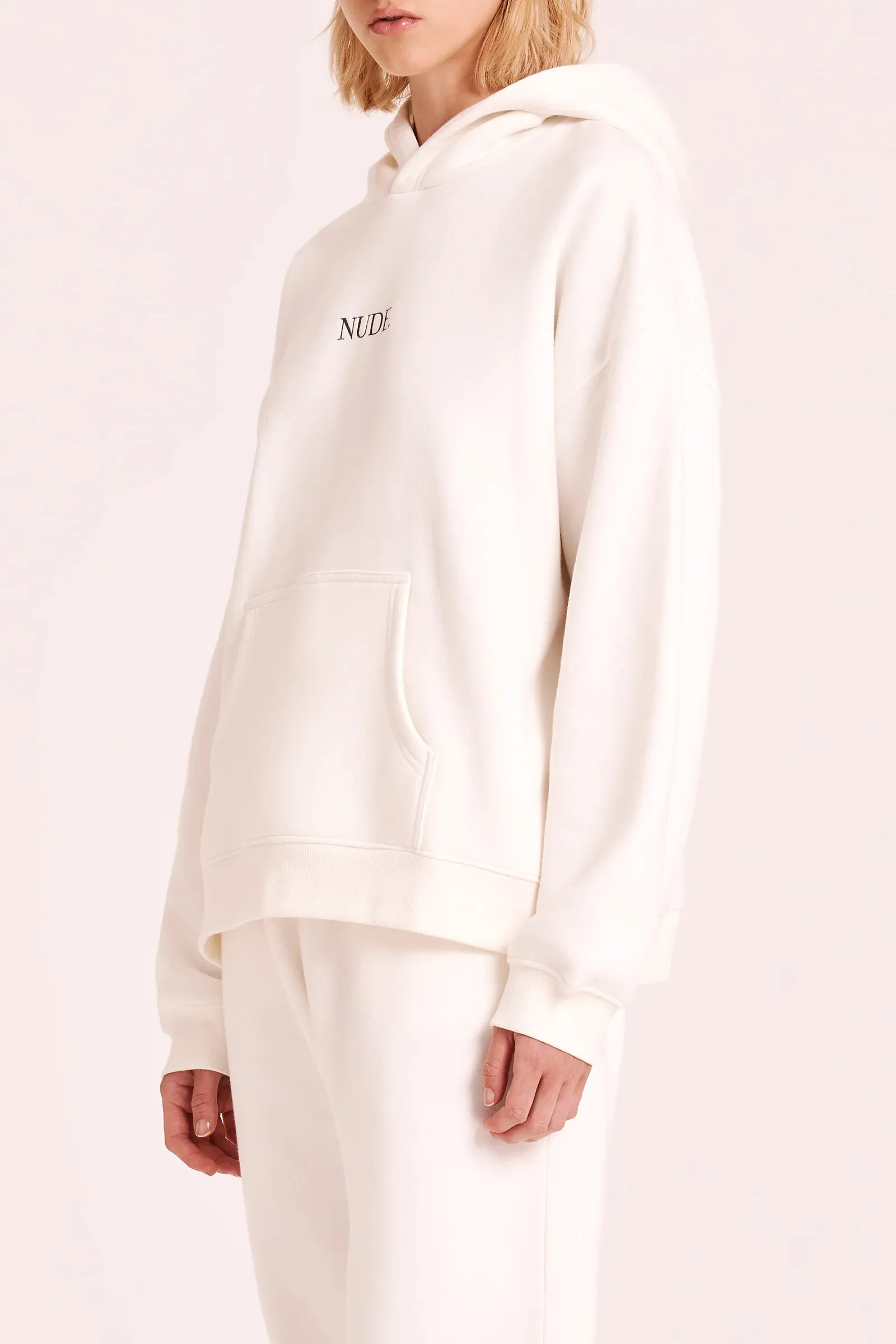 Nude. Signature Hoodie - Salt