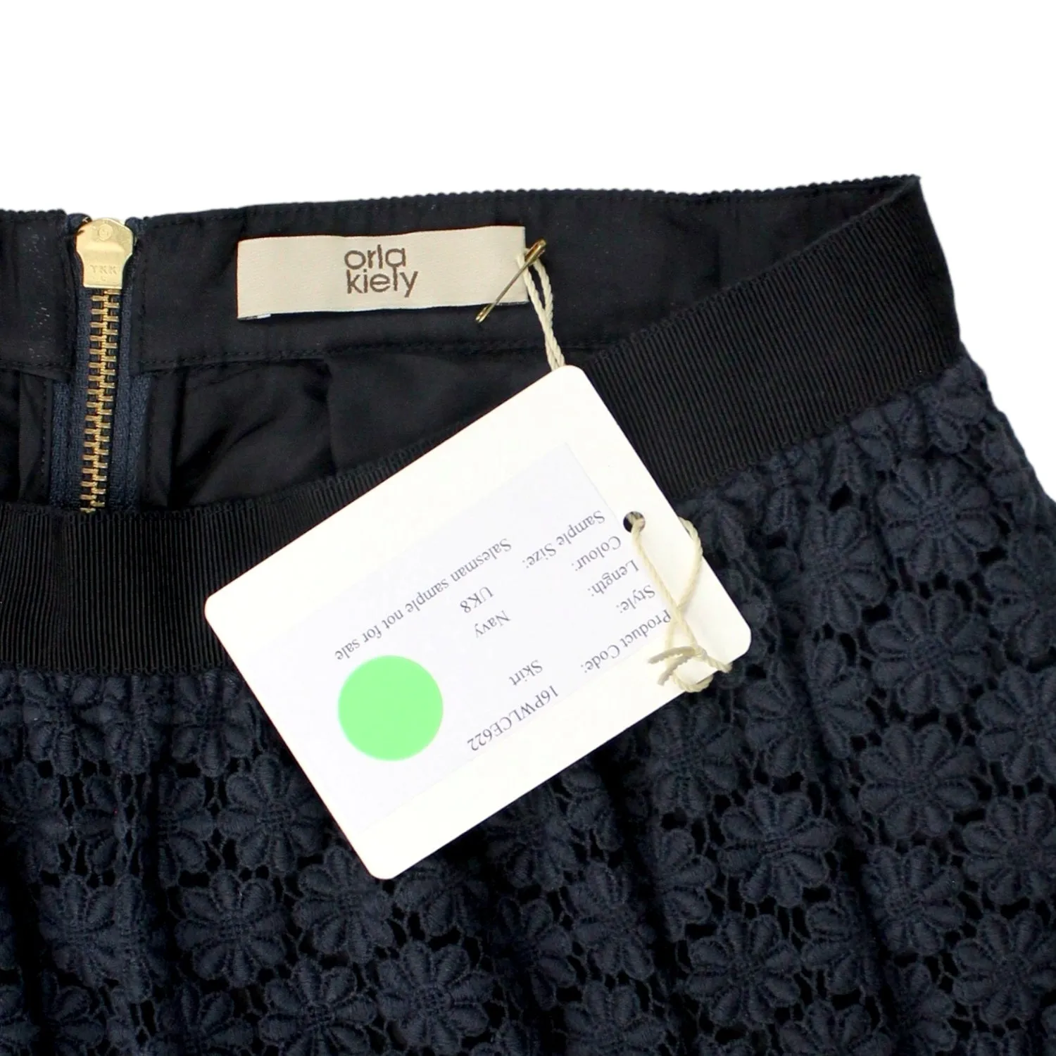 Orla Kiely Navy Lace Midi skirt