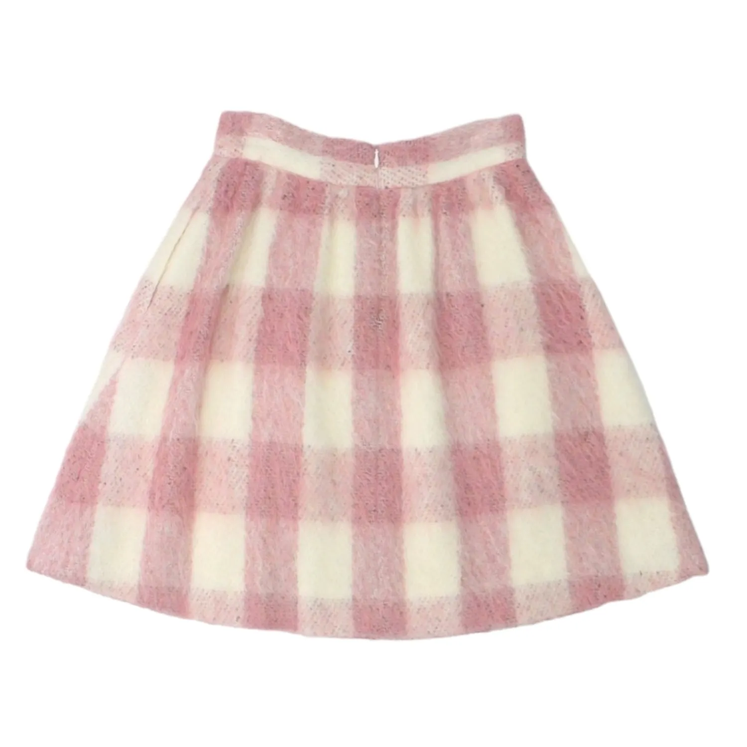 Orla Kiely Pink/Cream Brushed Check Skirt