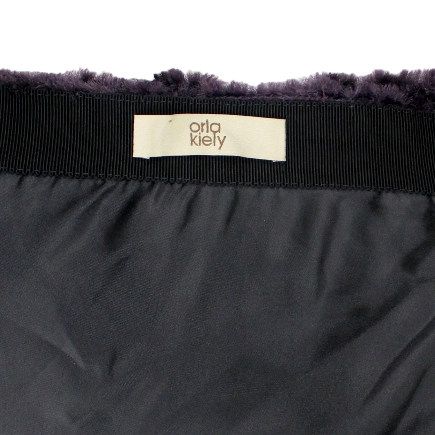 Orla Kiely Purple Furry Mini Skirt