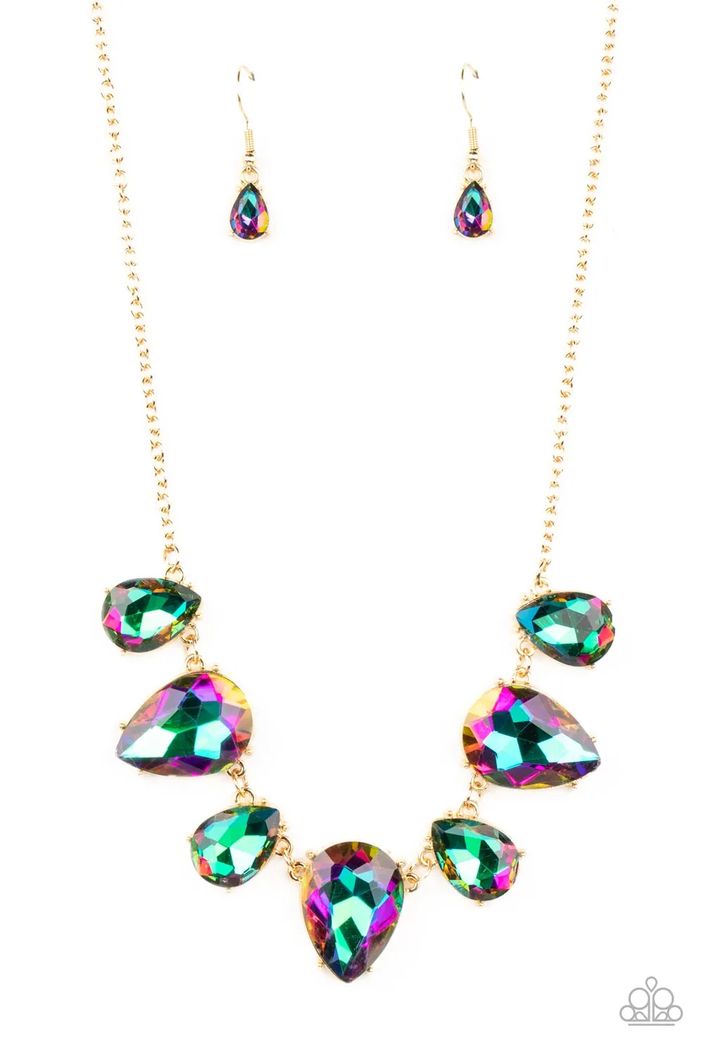 Otherworldly Opulence - Gold ~ Paparazzi Necklace