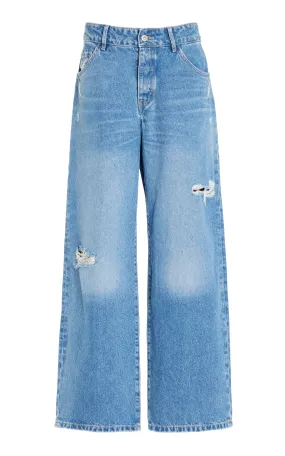 Outland Denim Avril Rigid Low-Rise Long Slouchy Jeans