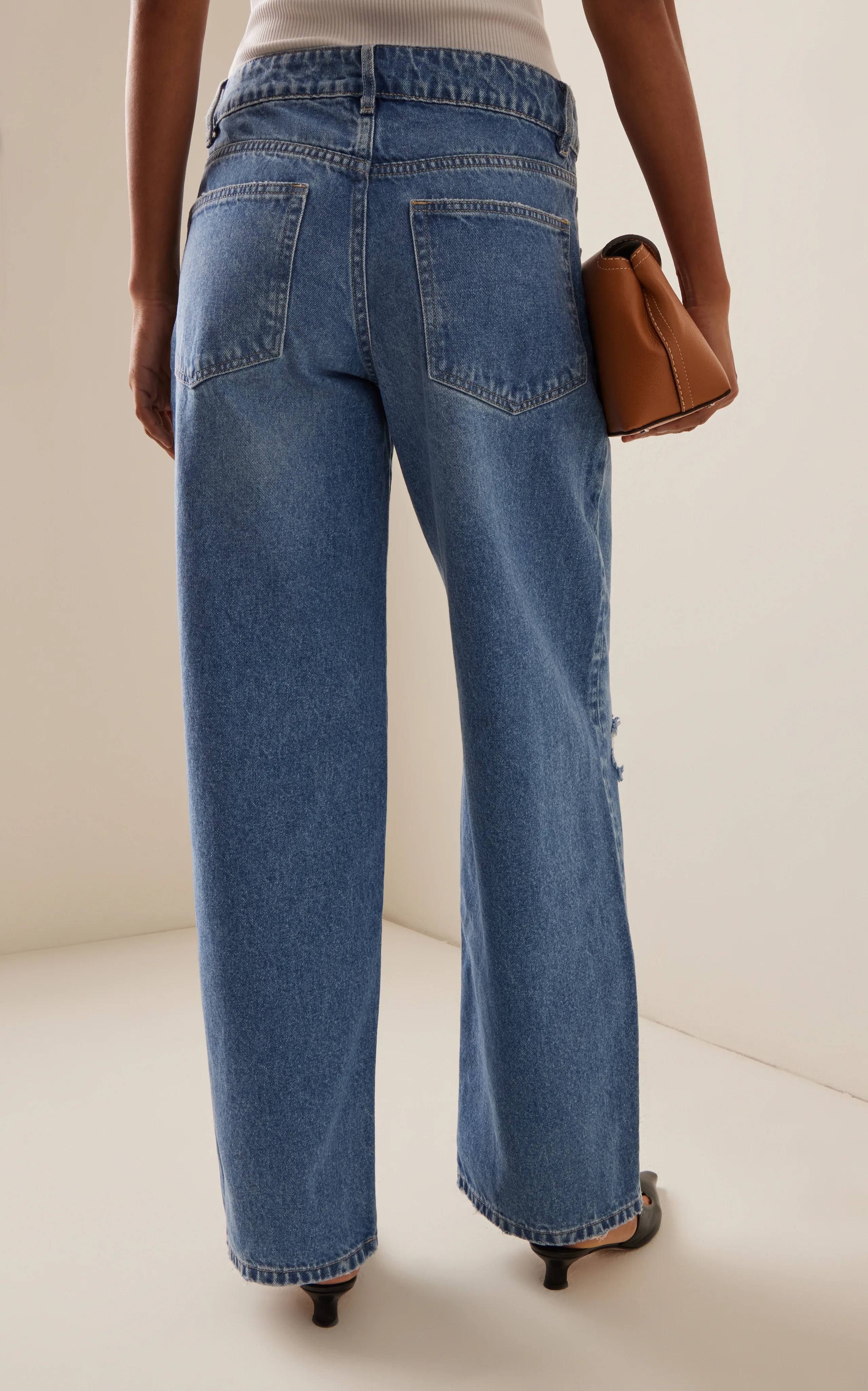 Outland Denim Avril Rigid Low-Rise Long Slouchy Jeans