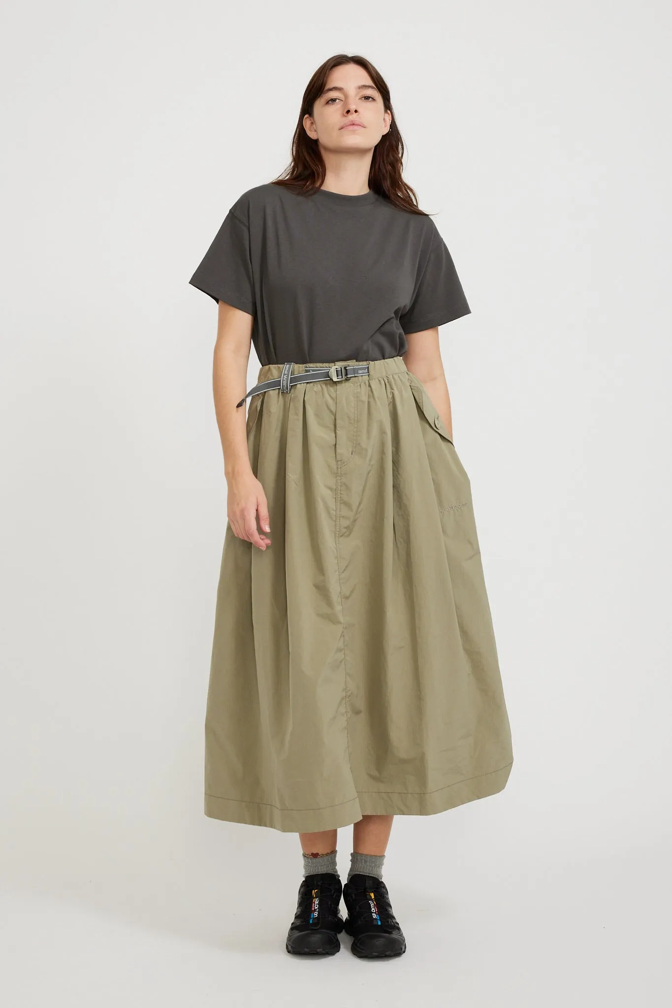 Oversized Cargo Skirt Light Beige