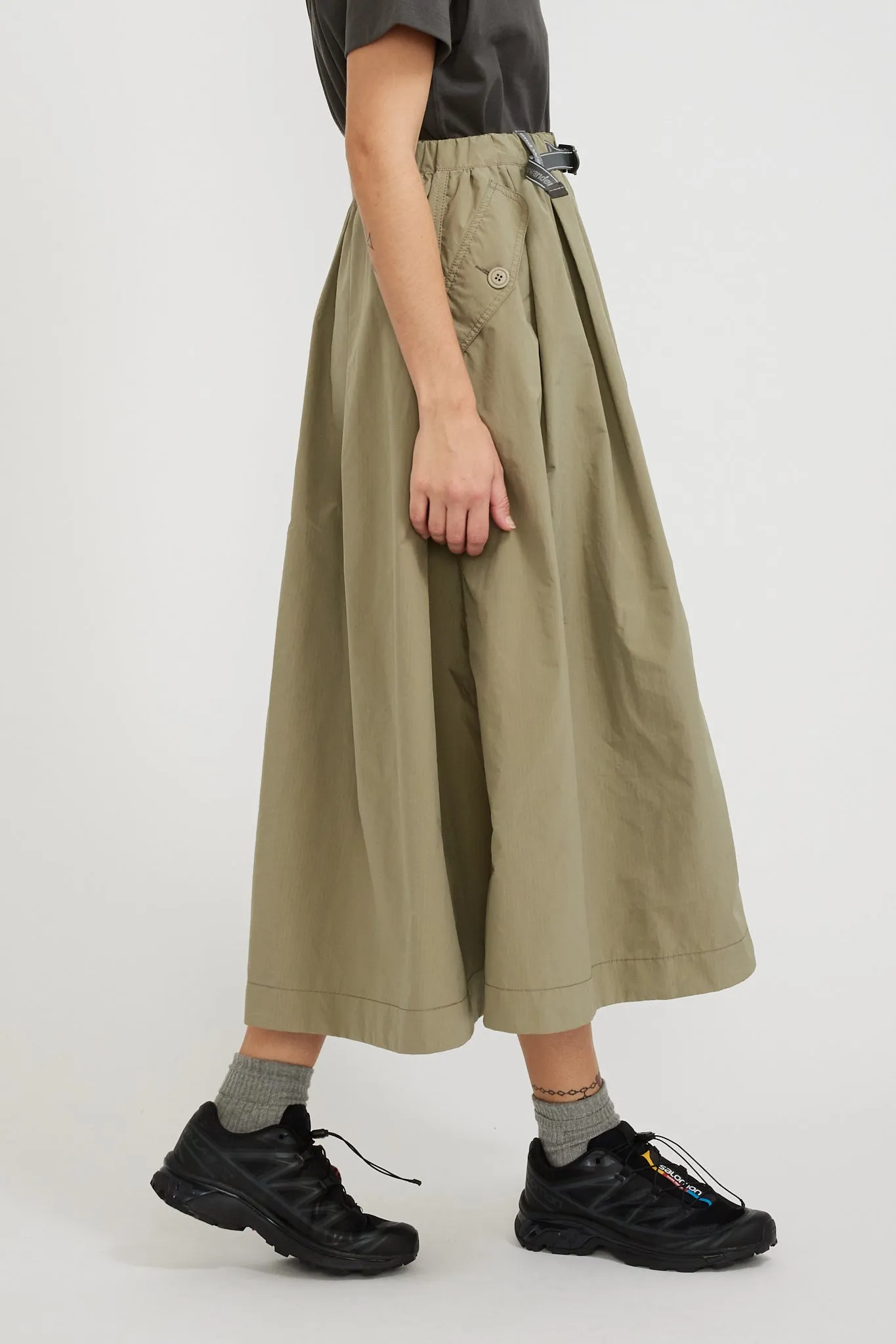 Oversized Cargo Skirt Light Beige