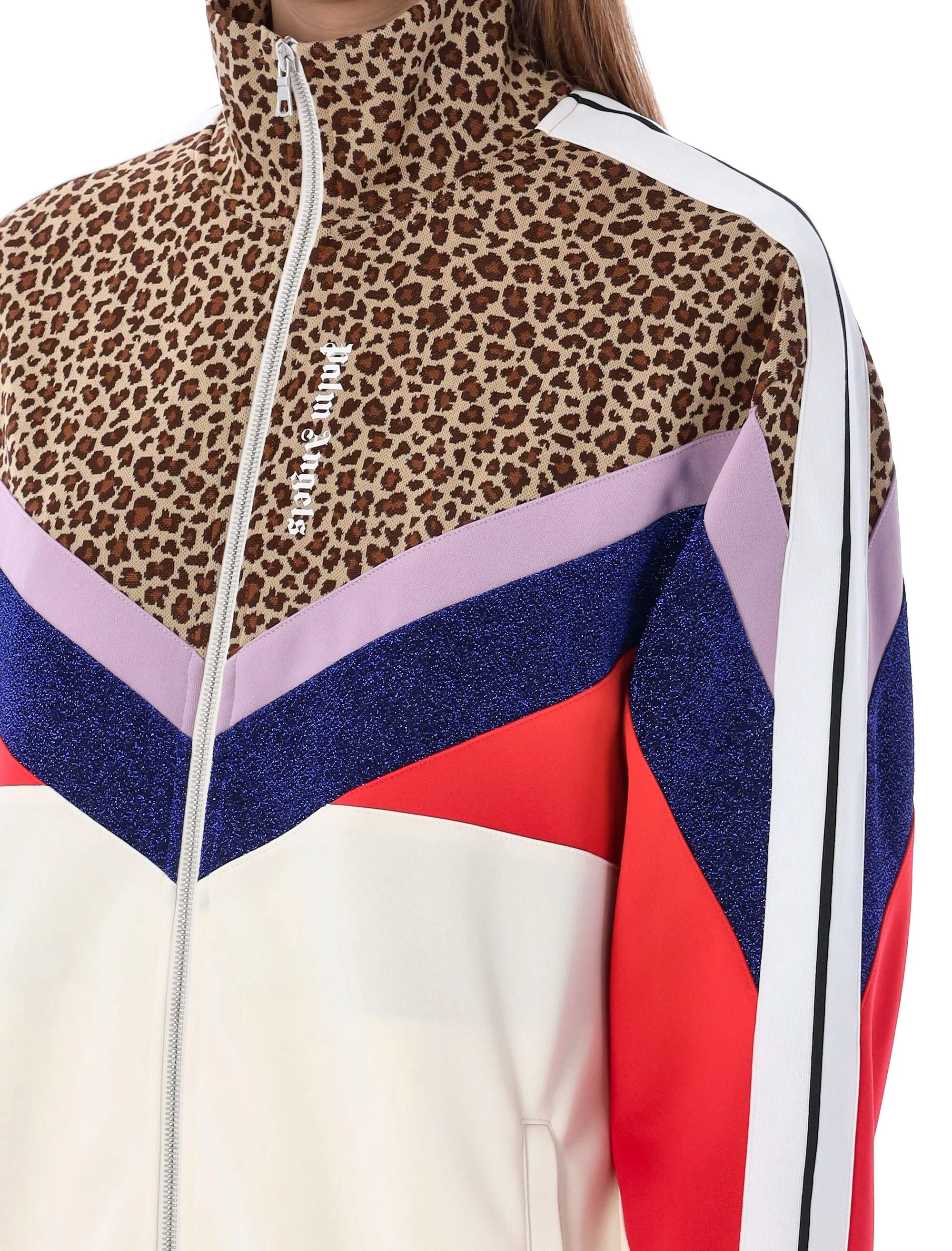 Palm Angels Color Block Zipped Jacket