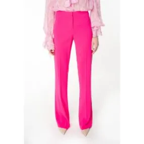 Pantaloni flared stretch donna Fucsia