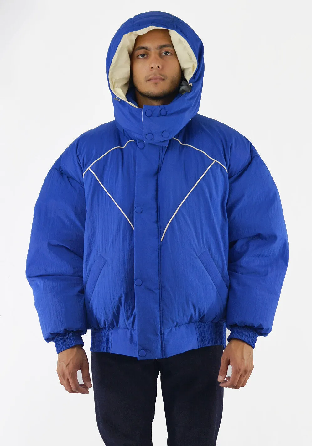 PAUL & YAKOV CPH11 OVERSIZED PUFFER JACKET BLUE