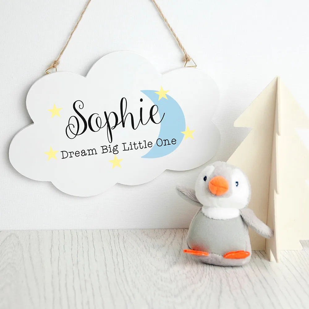 Personalised Keep Dreaming Cloud Wall Hanging