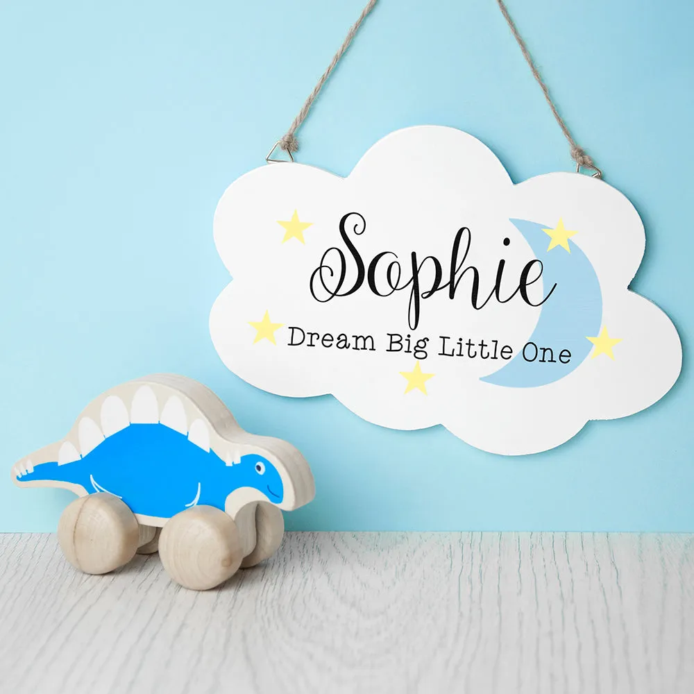 Personalised Keep Dreaming Cloud Wall Hanging