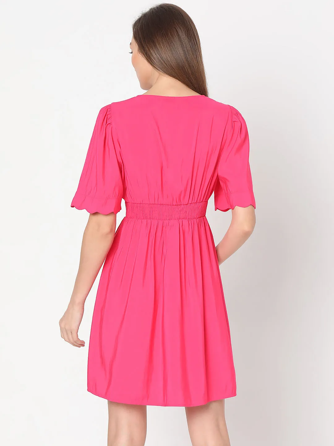 Pink Fit & Flare Dress