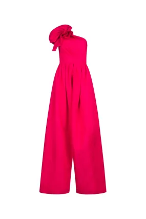 Pinko One-Shoulder Flared Maxi Dress