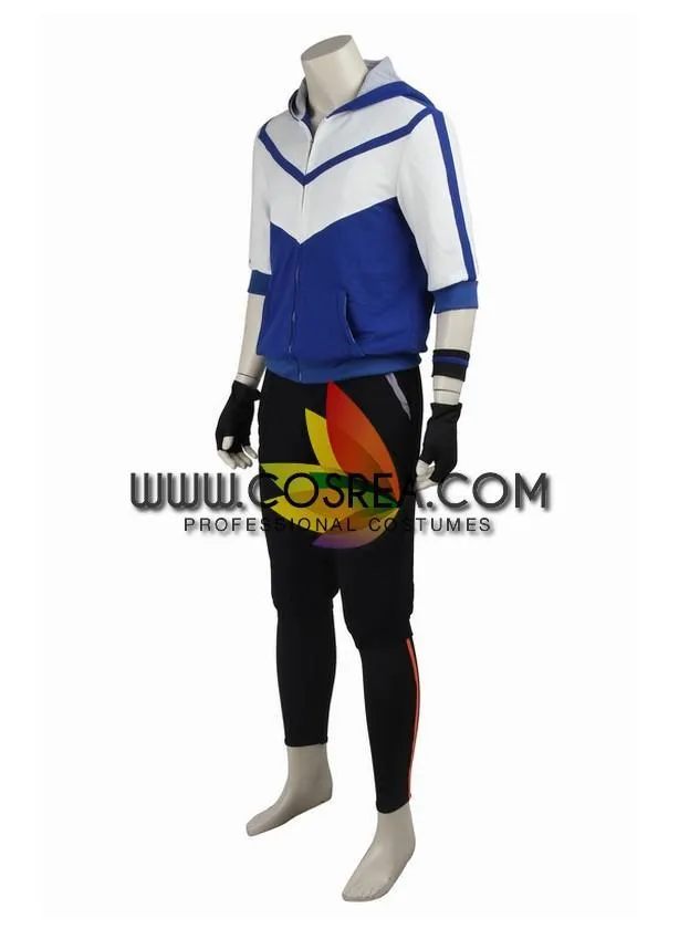 Pokemon Go Blue Male Trainer Cosplay Costume