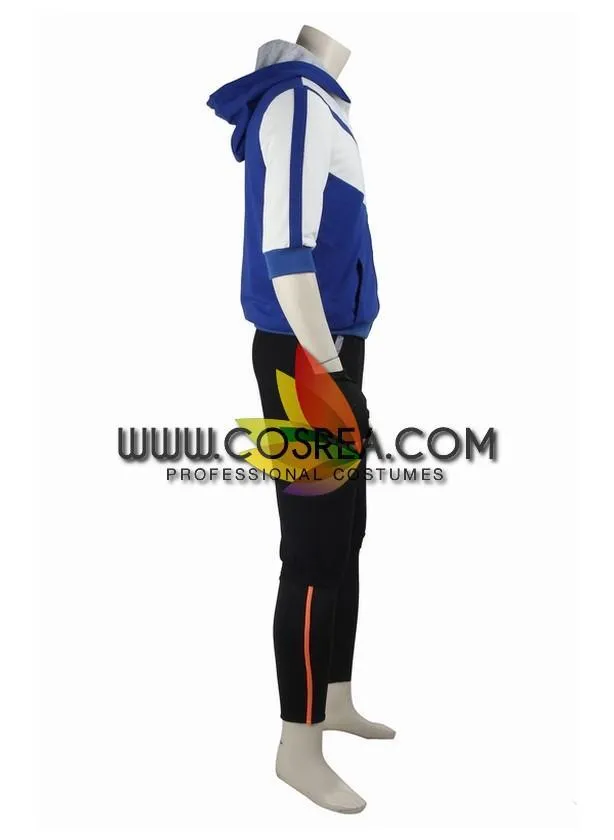 Pokemon Go Blue Male Trainer Cosplay Costume