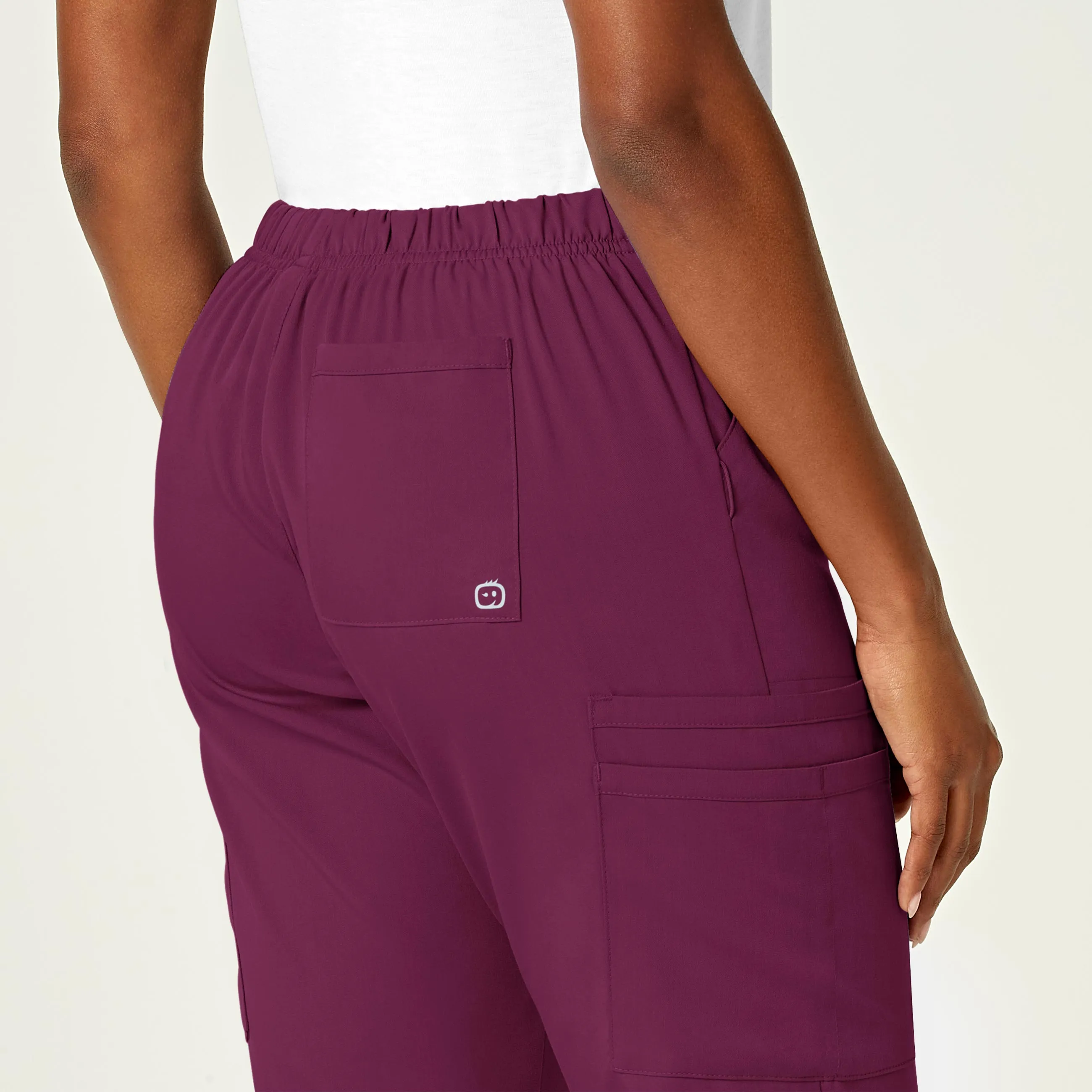 PRO Women's Moderate Flare Leg Scrub Pant - Wine