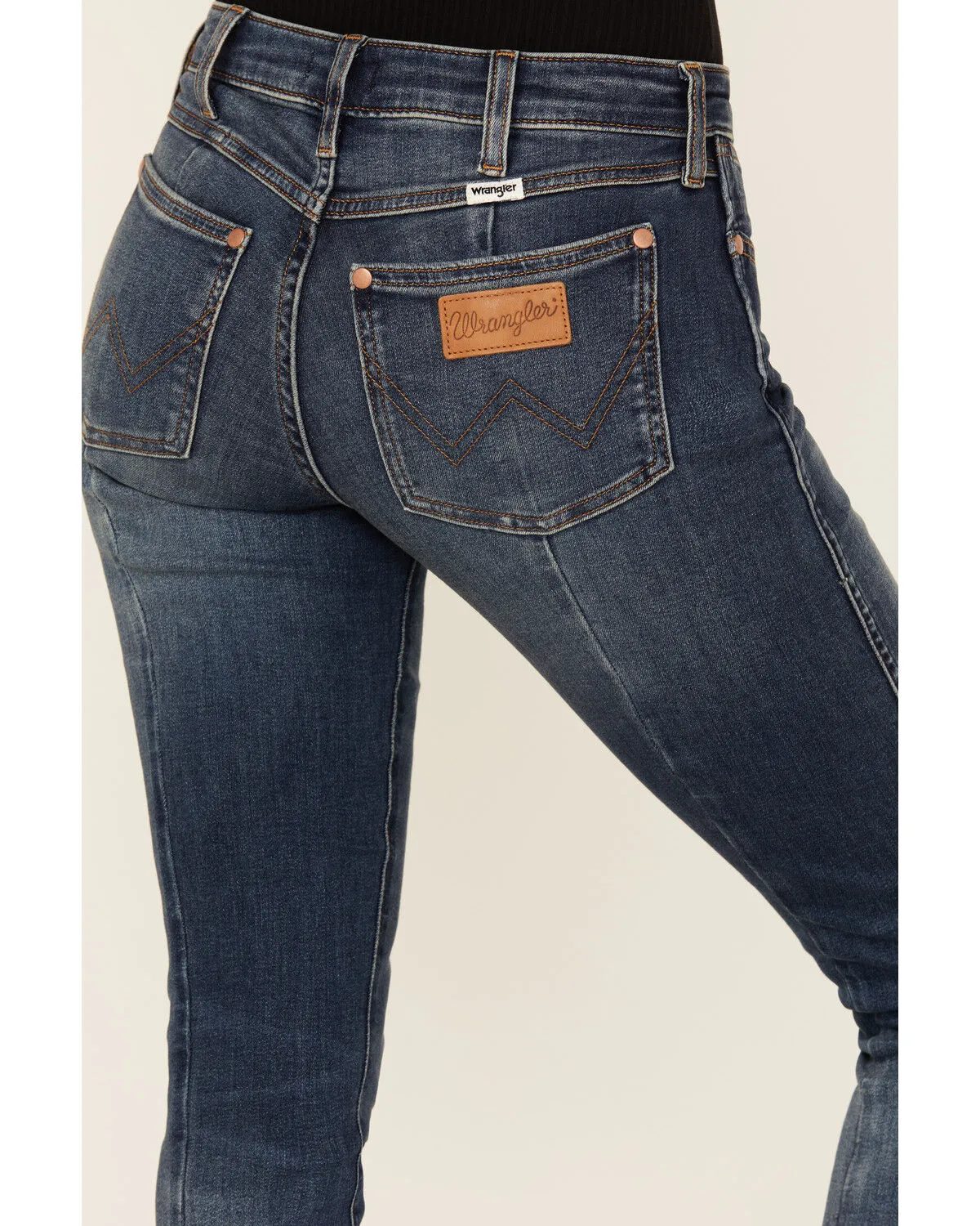 Product Name:  Wrangler Women's Dark Wash Howdy Honey Low Rise Skinny Stretch Denim Jeans