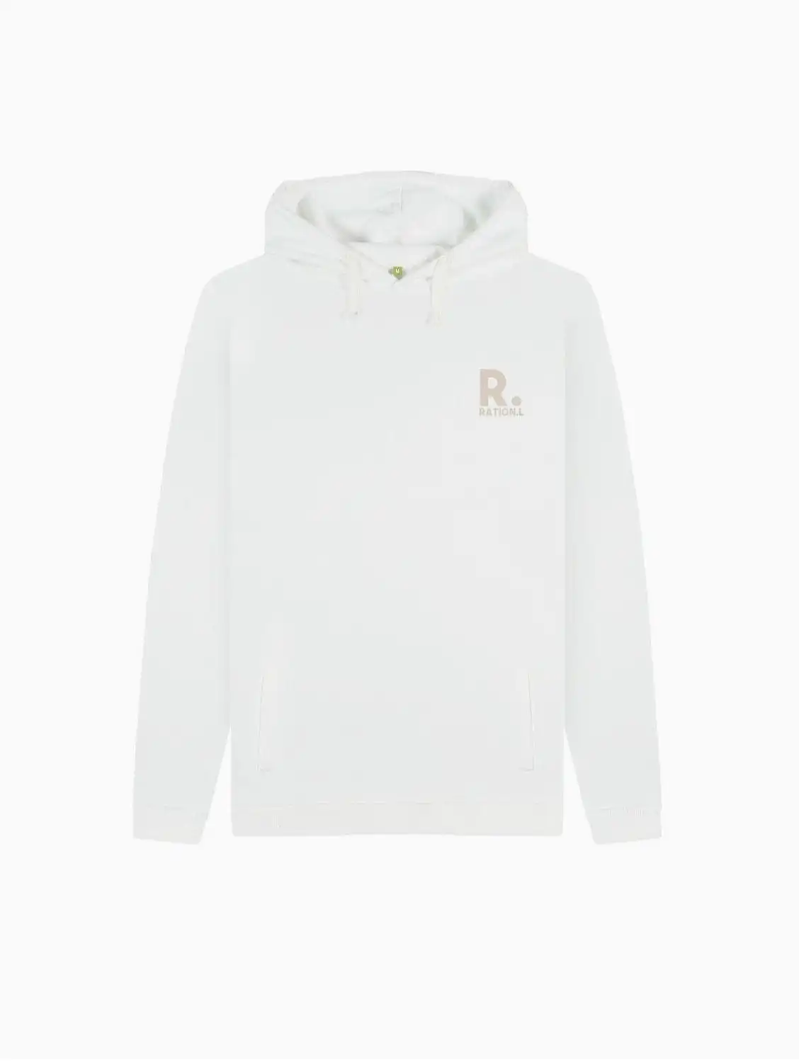 R Kind Men's Organic Cotton Hoodie | White