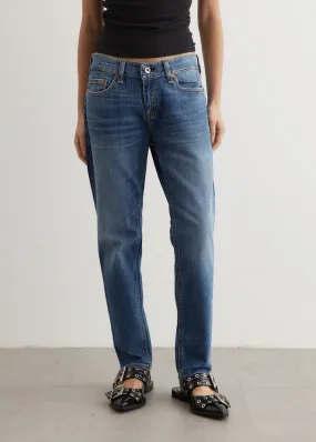 Rag & Bone -  Dre Low-Rise Slim Boyfriend Jeans - Jean