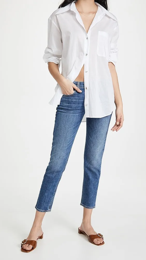 rag & bone   Dre Low Rise Slim Boyfriend Jeans 